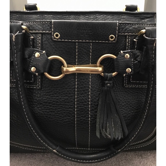 Coach Black Leather Purse - Picture 3 of 8